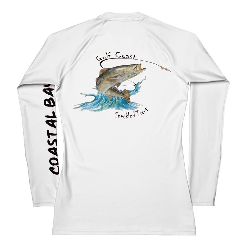 Gulf Coast Speckled Trout Ladies V-Neck Performance Shirt
