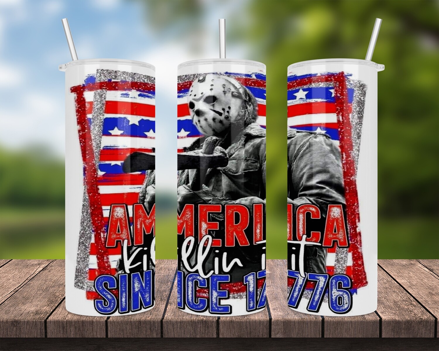 America Killin It Since 1776 Halloween Tumbler
