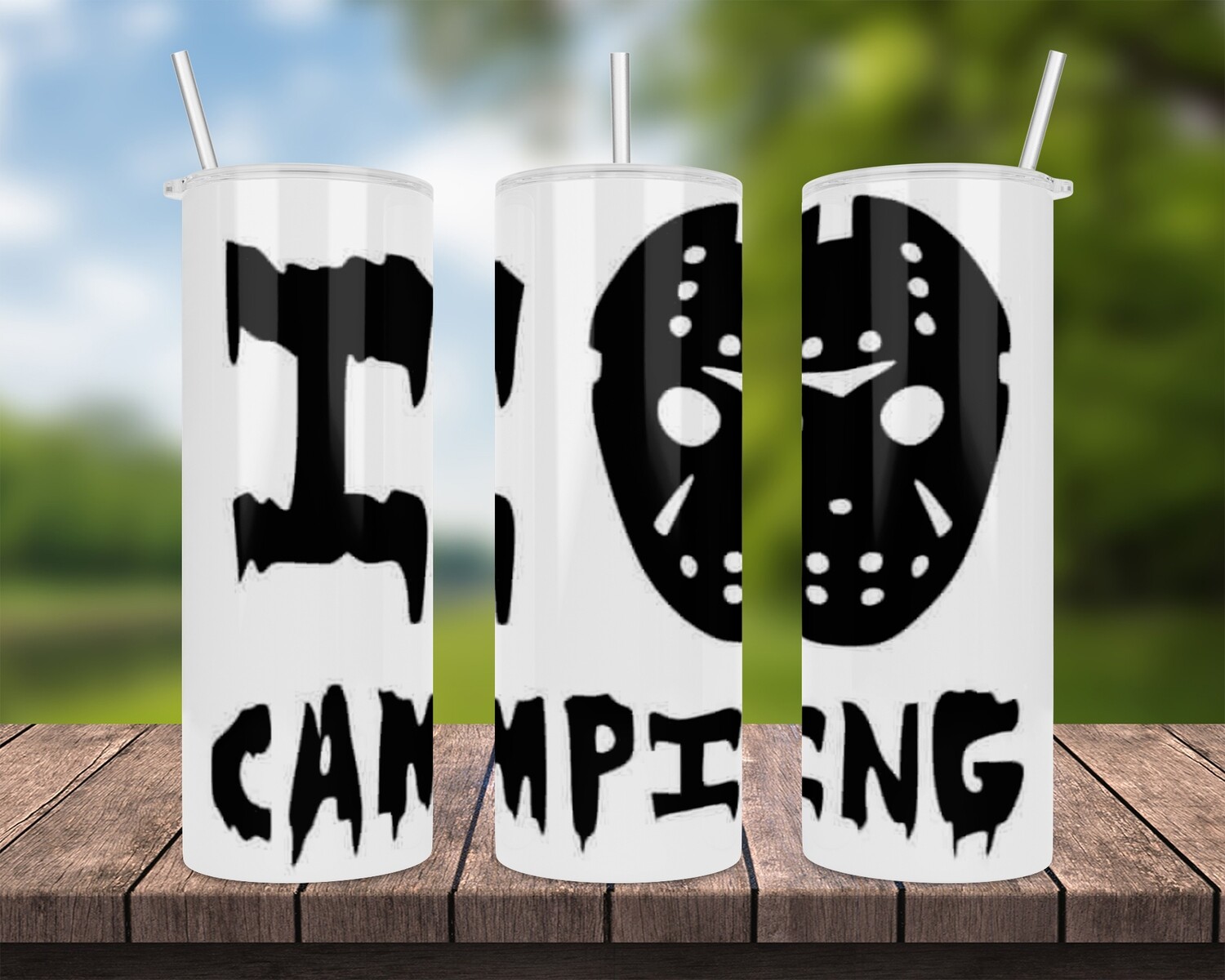 I Love Camping Halloween Tumbler