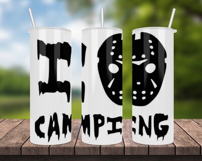 I Love Camping Halloween Tumbler