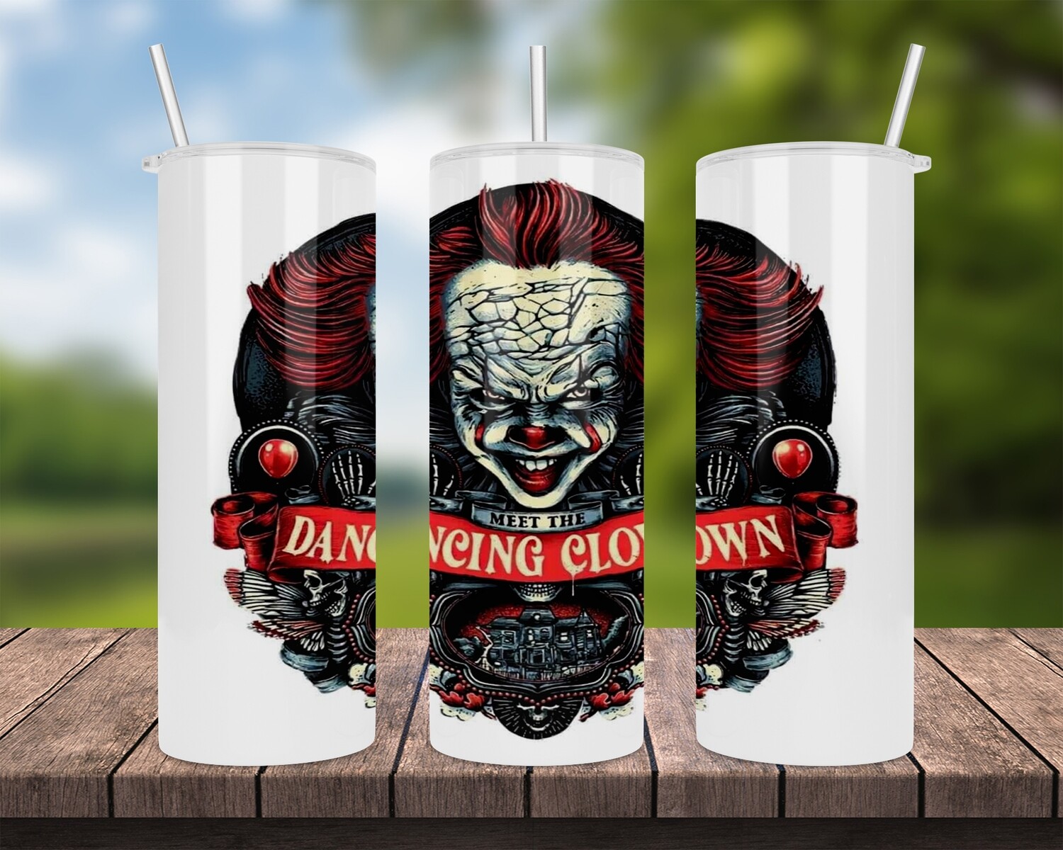 Meet The Dancing Clown Halloween Tumbler