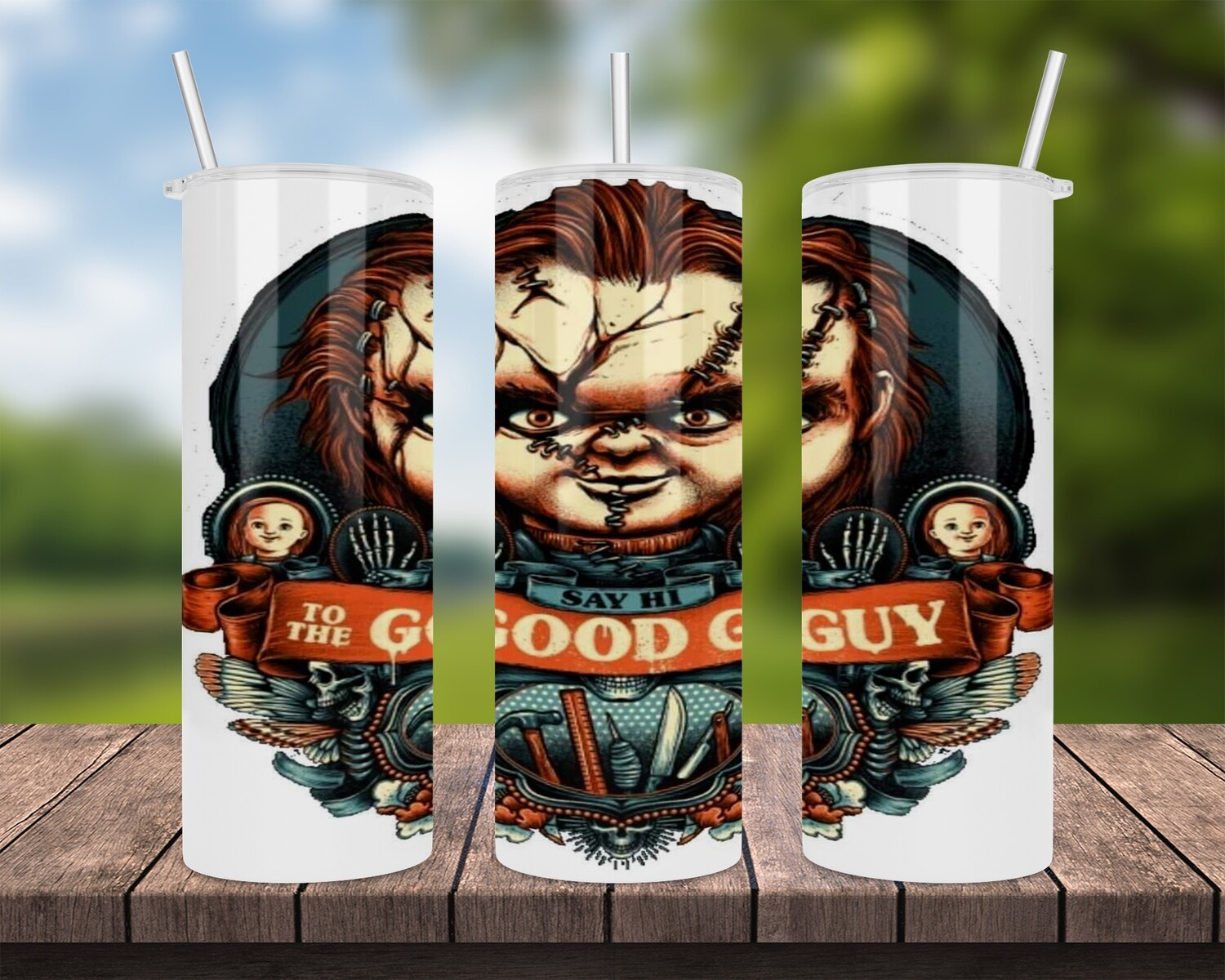 Say Hi To The Good Guy Halloween Tumbler