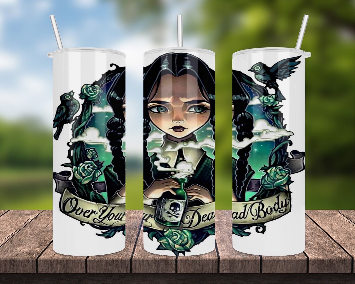 Over Your Dead Body Halloween Tumbler
