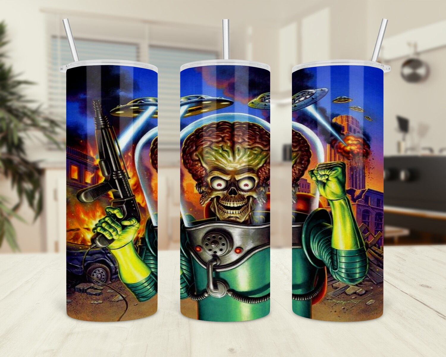 Mars Attacks Halloween Tumbler