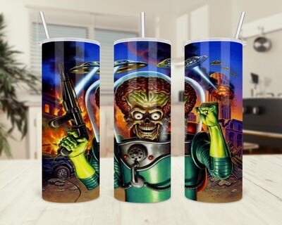 Mars Attacks Halloween Tumbler