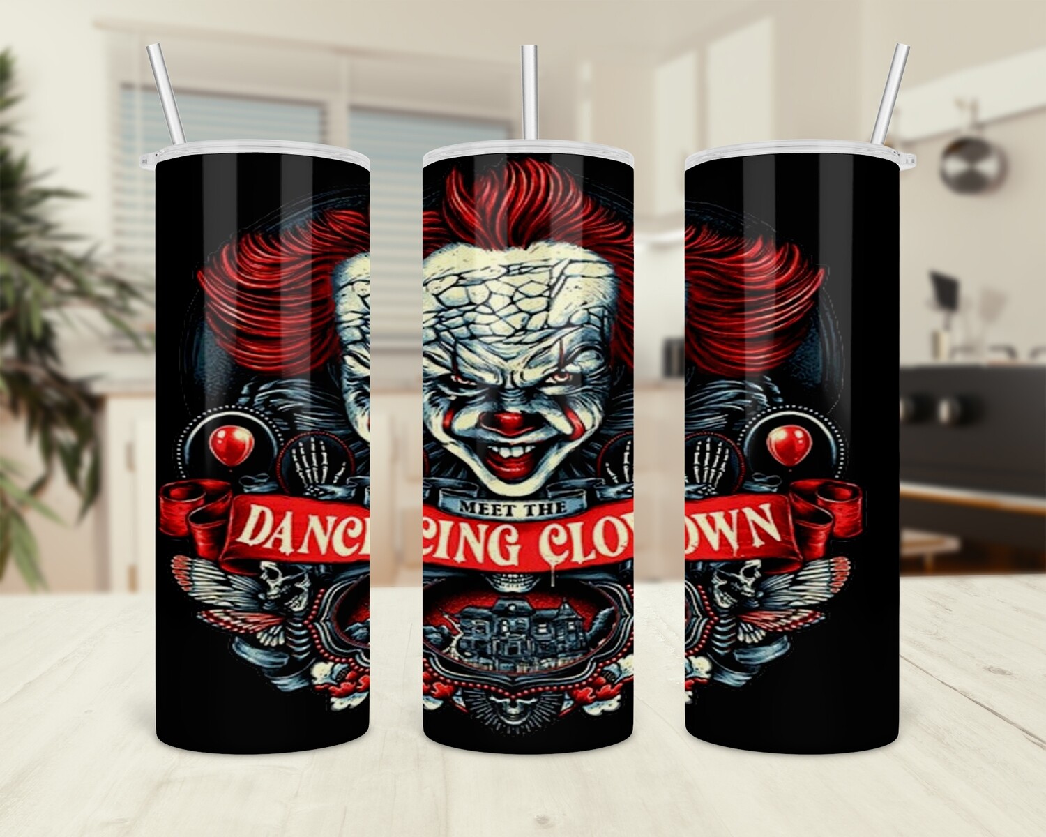 Meet The Dancing Clown Halloween Tumbler