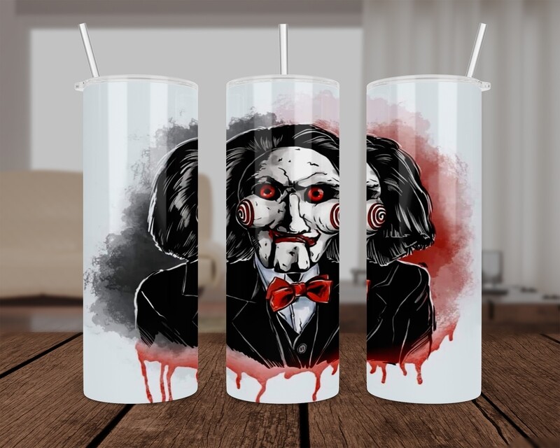 Jigsaw Halloween Tumbler