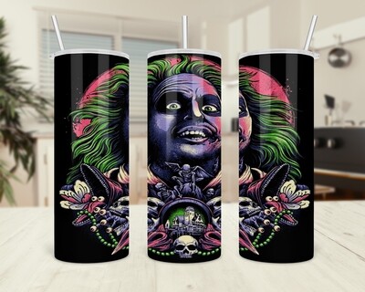 Beetlejuice Halloween Tumbler