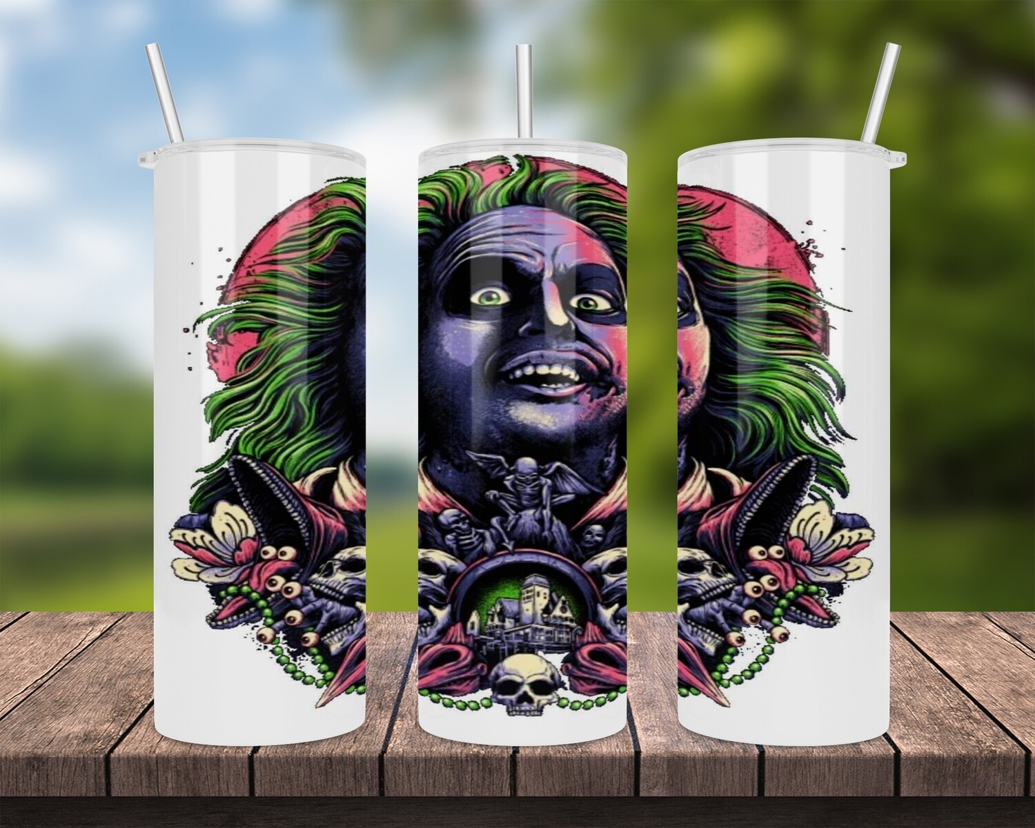 Beetlejuice Halloween Tumbler