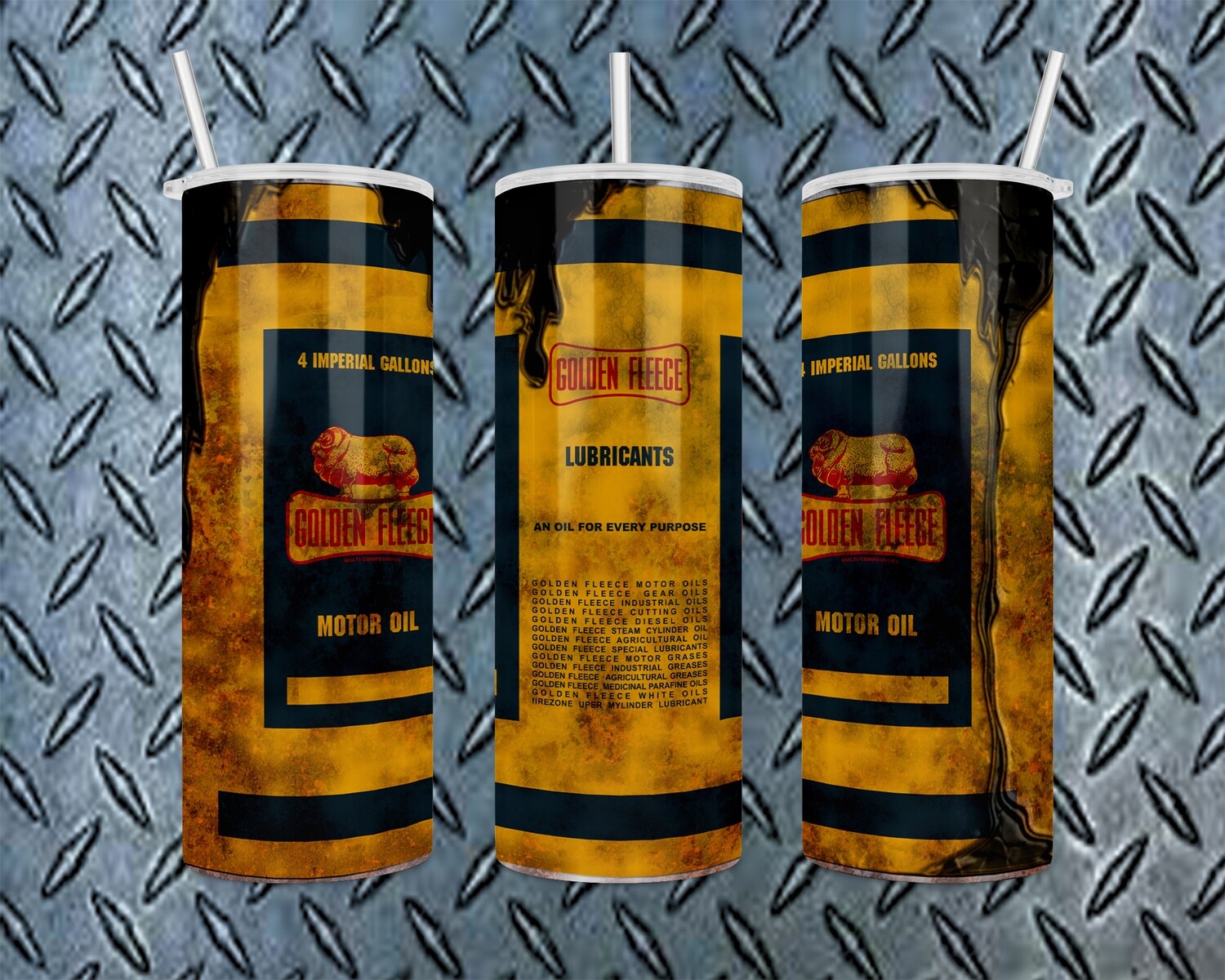 Golden Fleece Motor Oil Tumbler