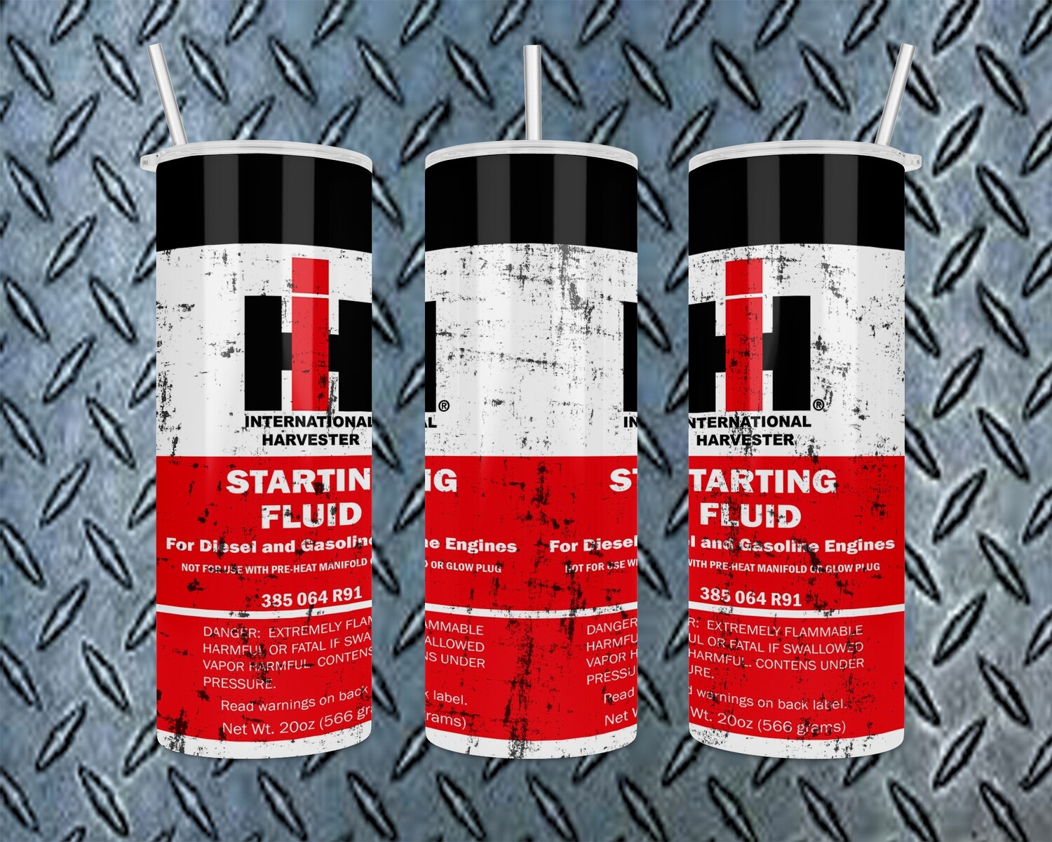International Harvester Starting Fluid Tumbler