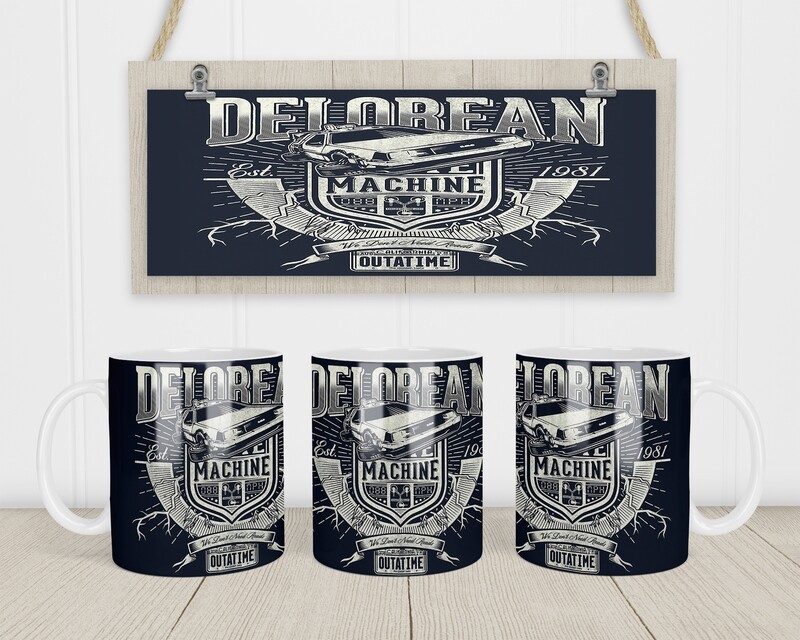 Delorean Time Machine Coffee Mug