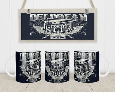 Delorean Time Machine Coffee Mug