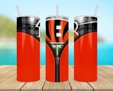 Cincinnati Bengals Football Zipper Tumbler