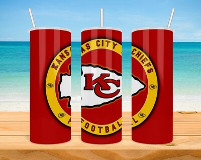 Kansas City Chiefs Football Tumbler