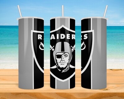 Las Vegas Raiders Football Tumbler