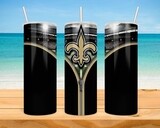 New Orleans Saints Football Zipper Tumbler