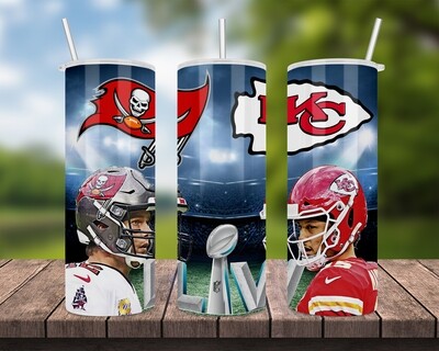 Superbowl LV football Tumbler