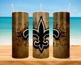 New Orleans Saints Football Tumbler