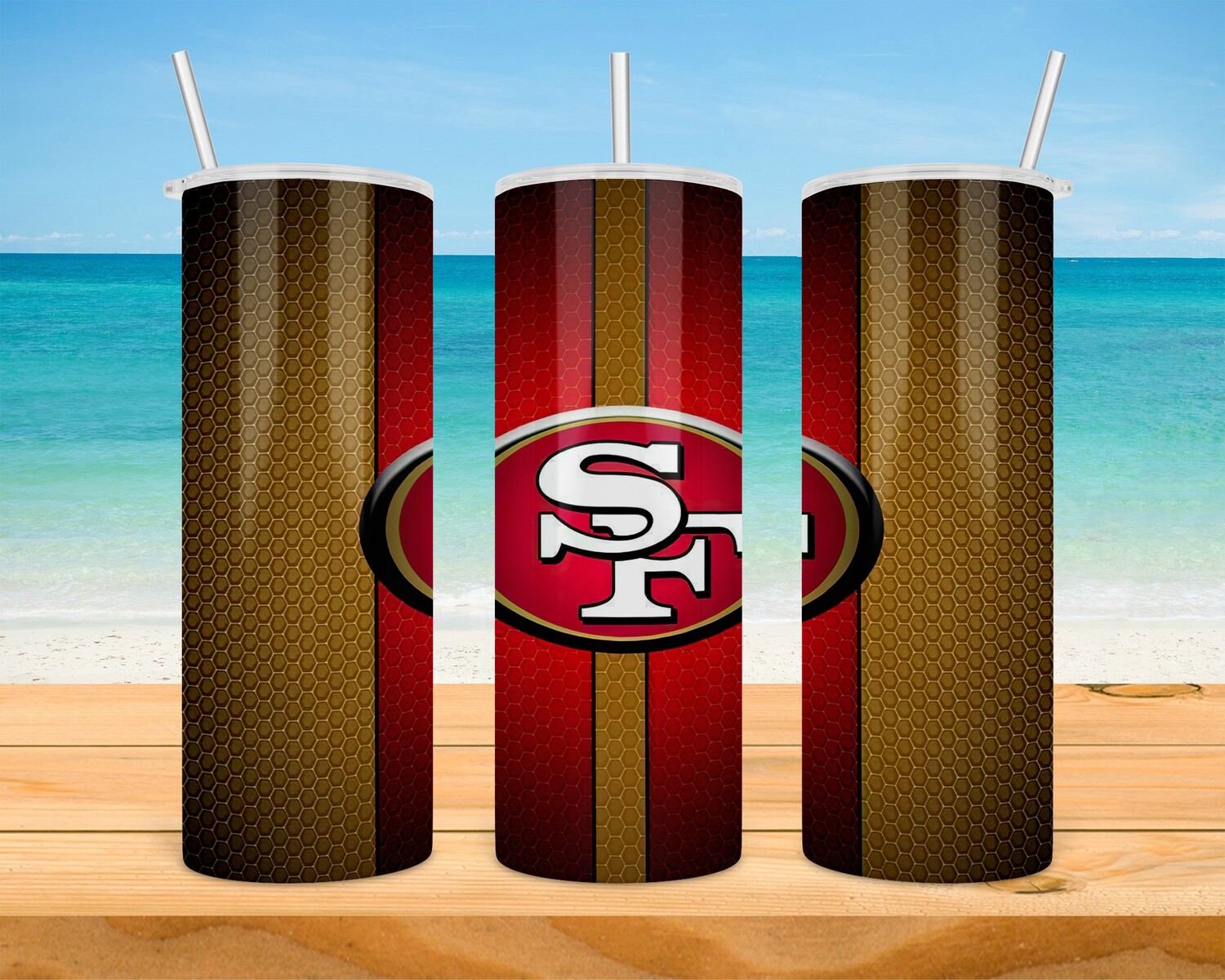 San Francisco 49ers Football Tumbler