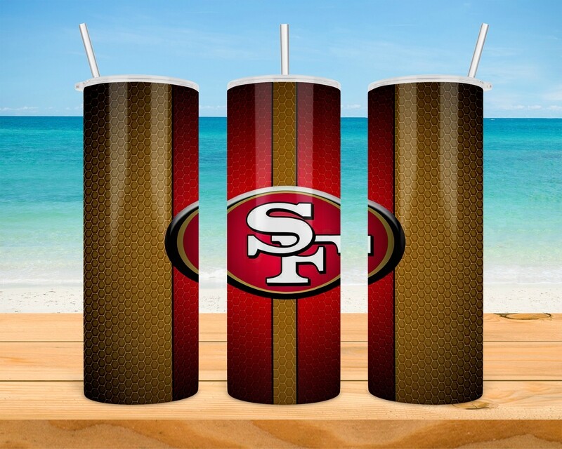 San Francisco 49ers Football Tumbler