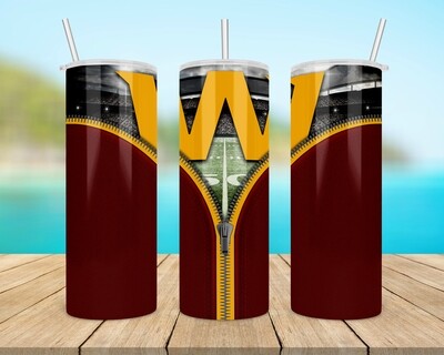 Washington Football Team Zipper Tumbler