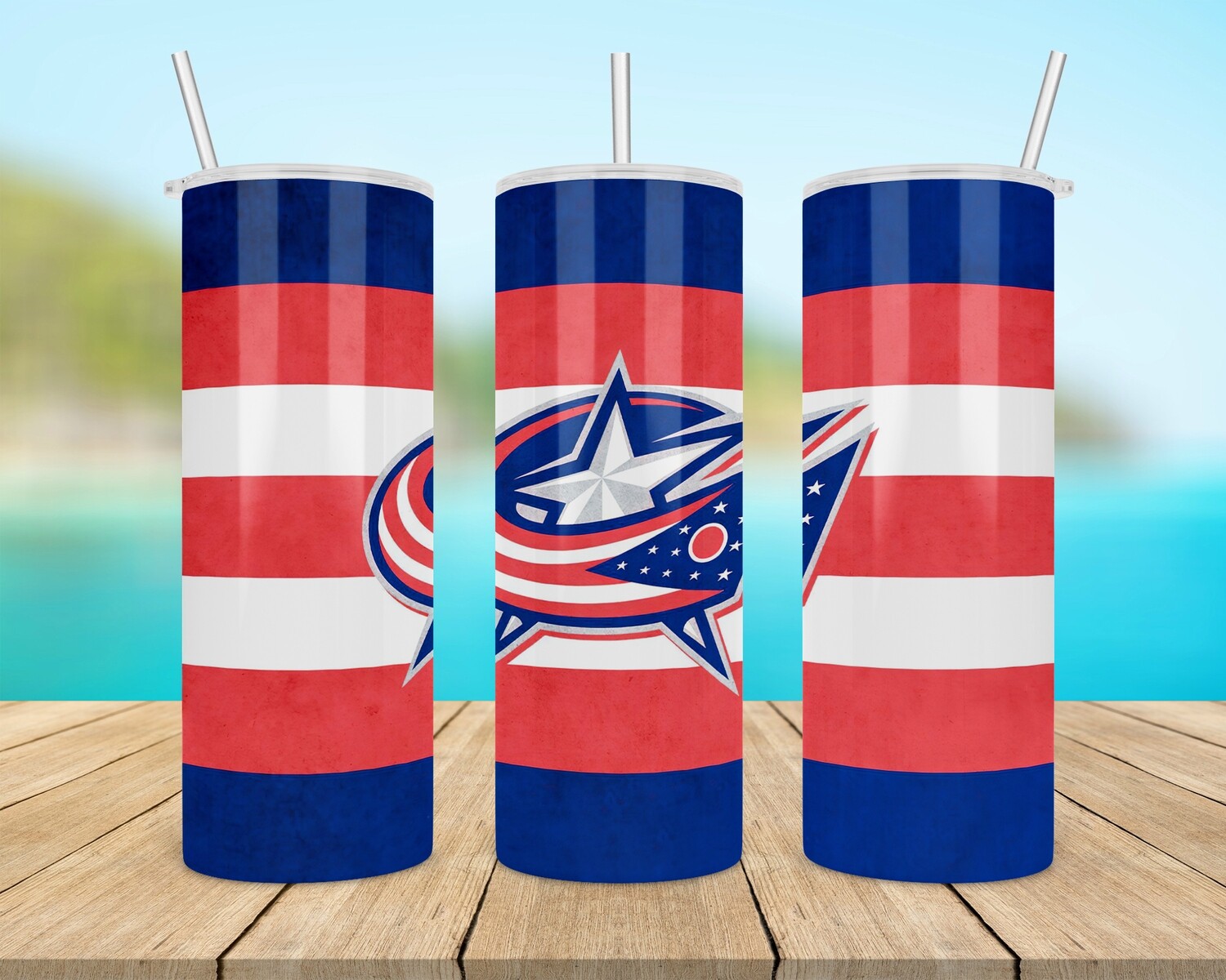 Columbus Blue Jackets Hockey Tumbler