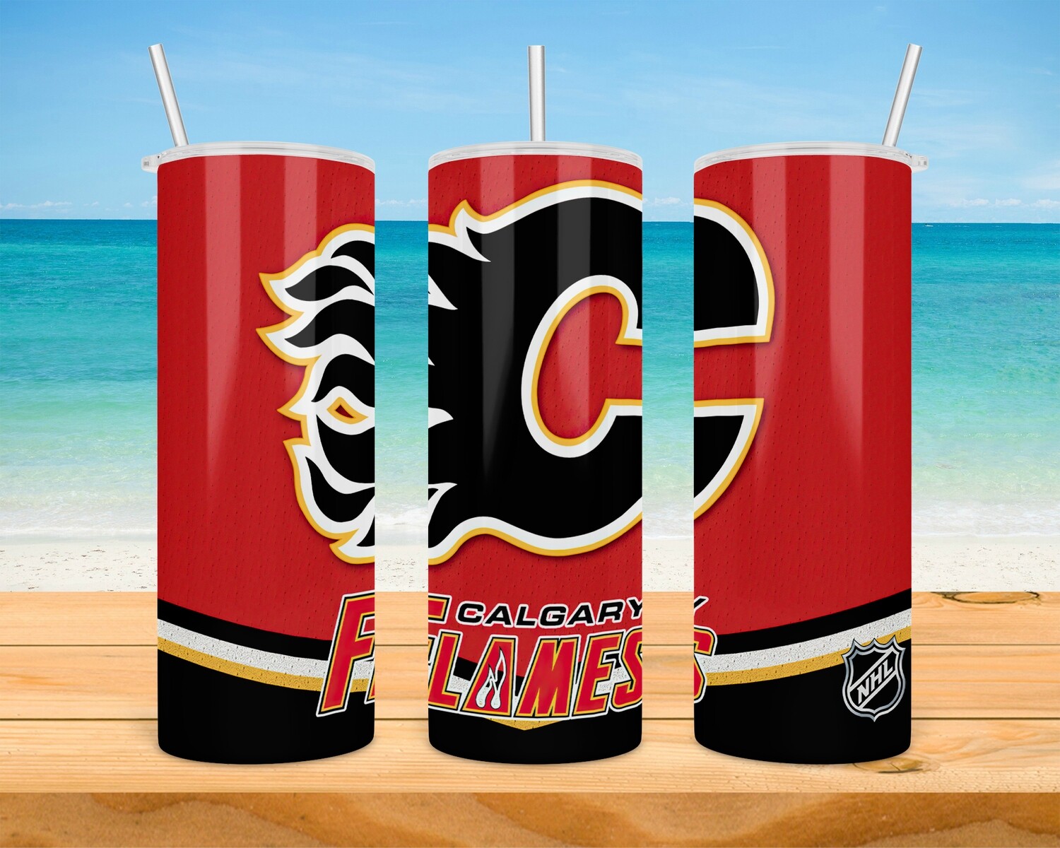 Calgary Flames Hockey Tumbler