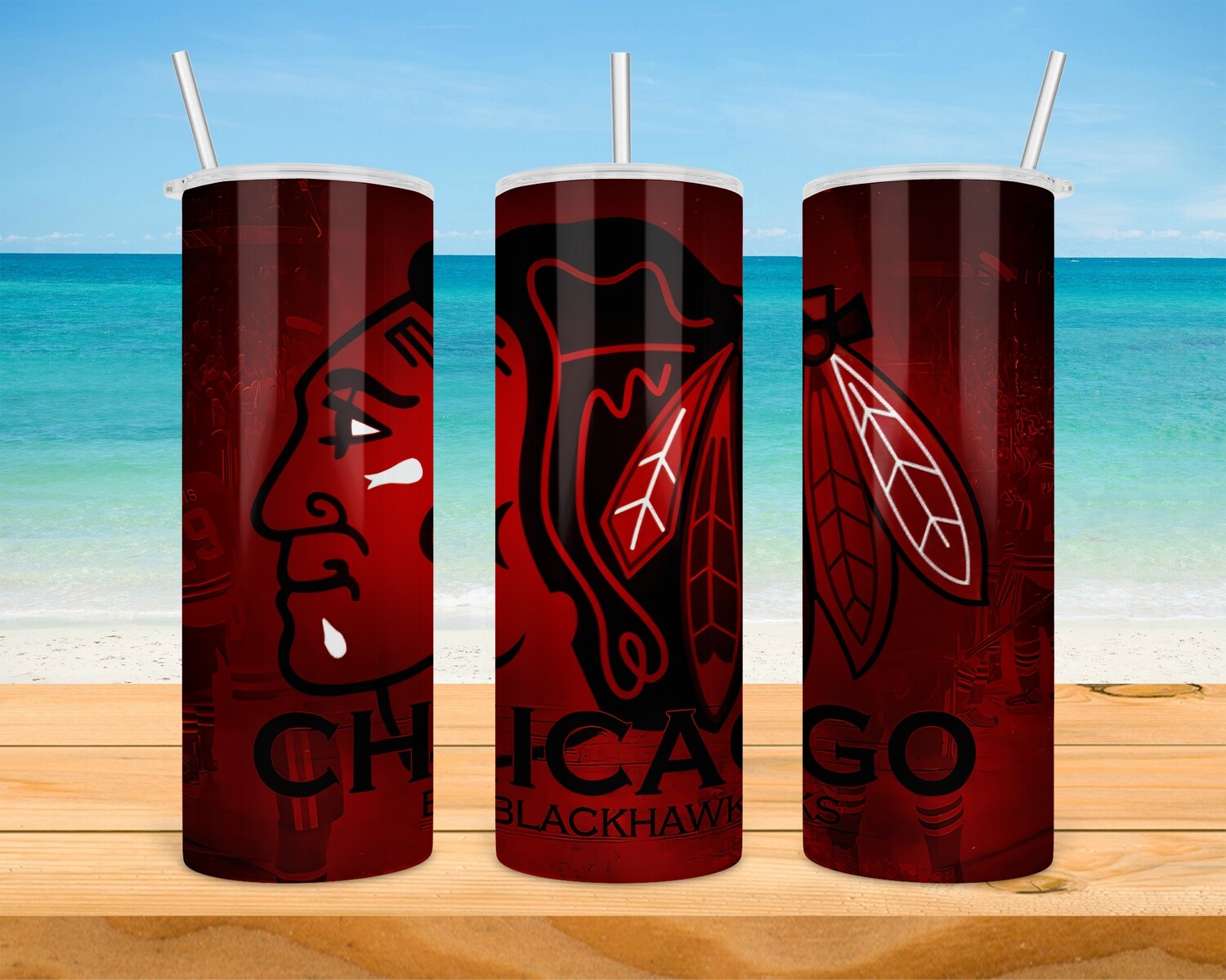 Chicago Blackhawks Hockey Tumbler