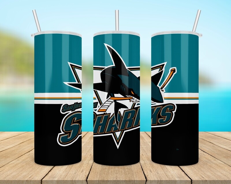 San Jose Sharks Hockey Tumbler