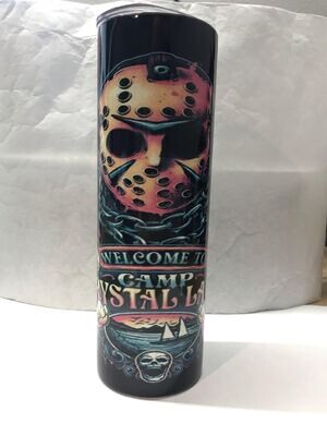 Welcome To Camp Crystal Lake Halloween Tumbler