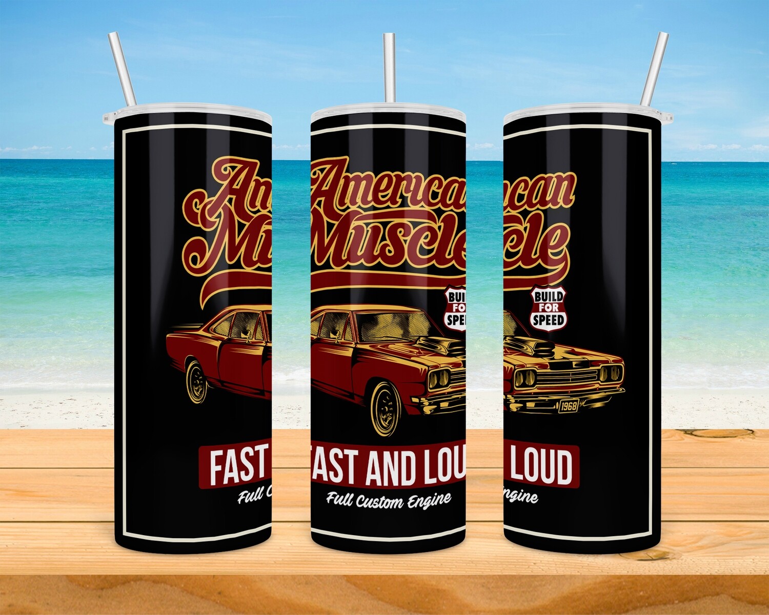 American Muscle Cars Tumbler