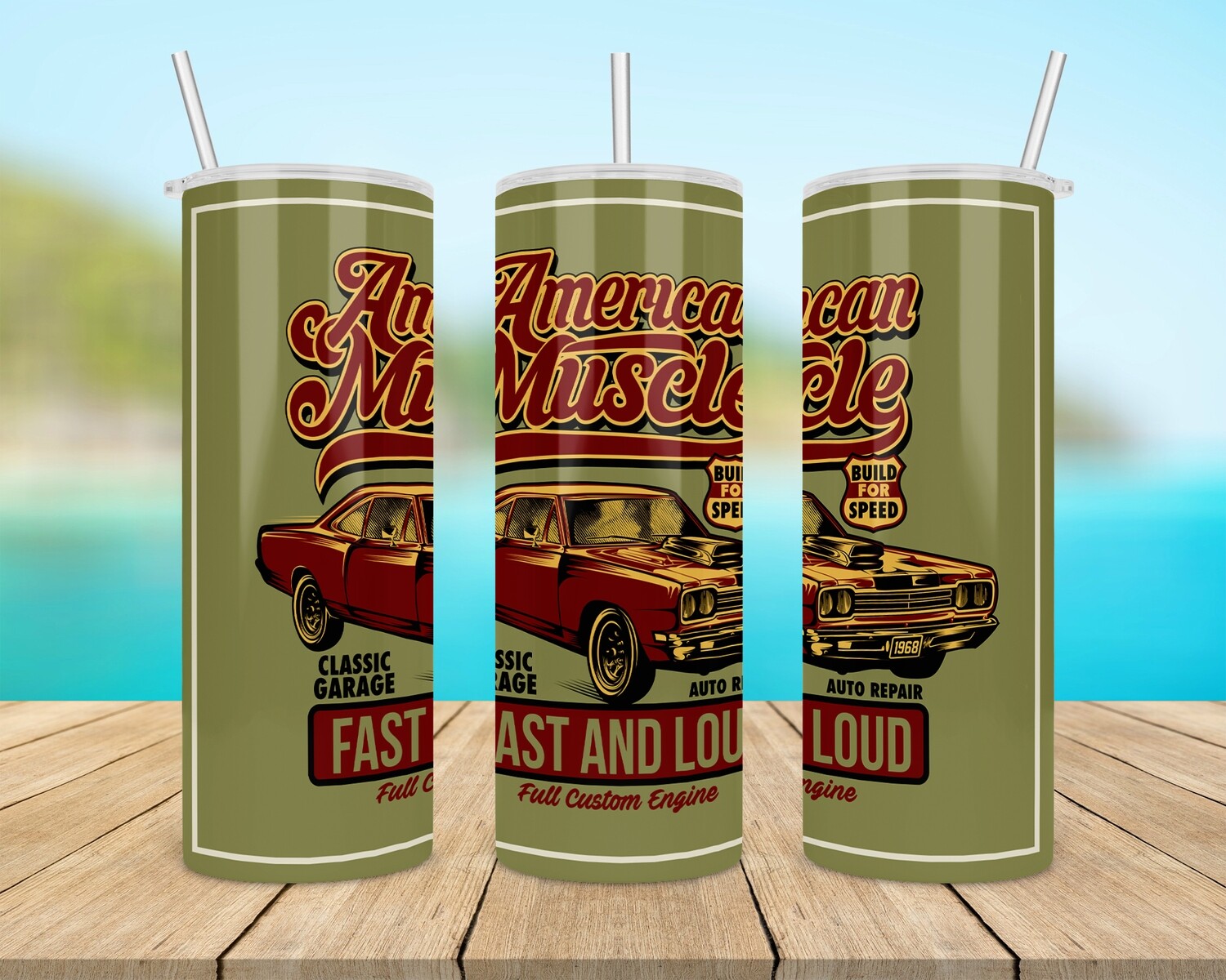 American Muscle Cars Tumbler