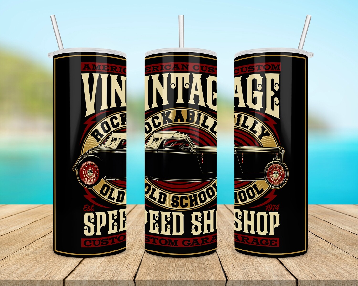 Vintage Speed Shop Tumbler