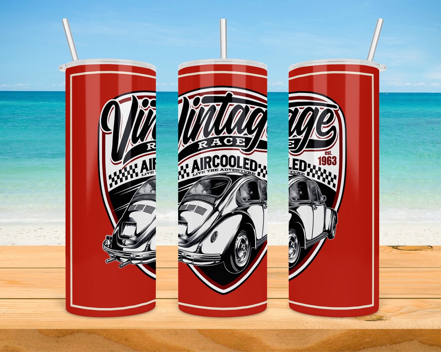 Vintage Race Tumbler