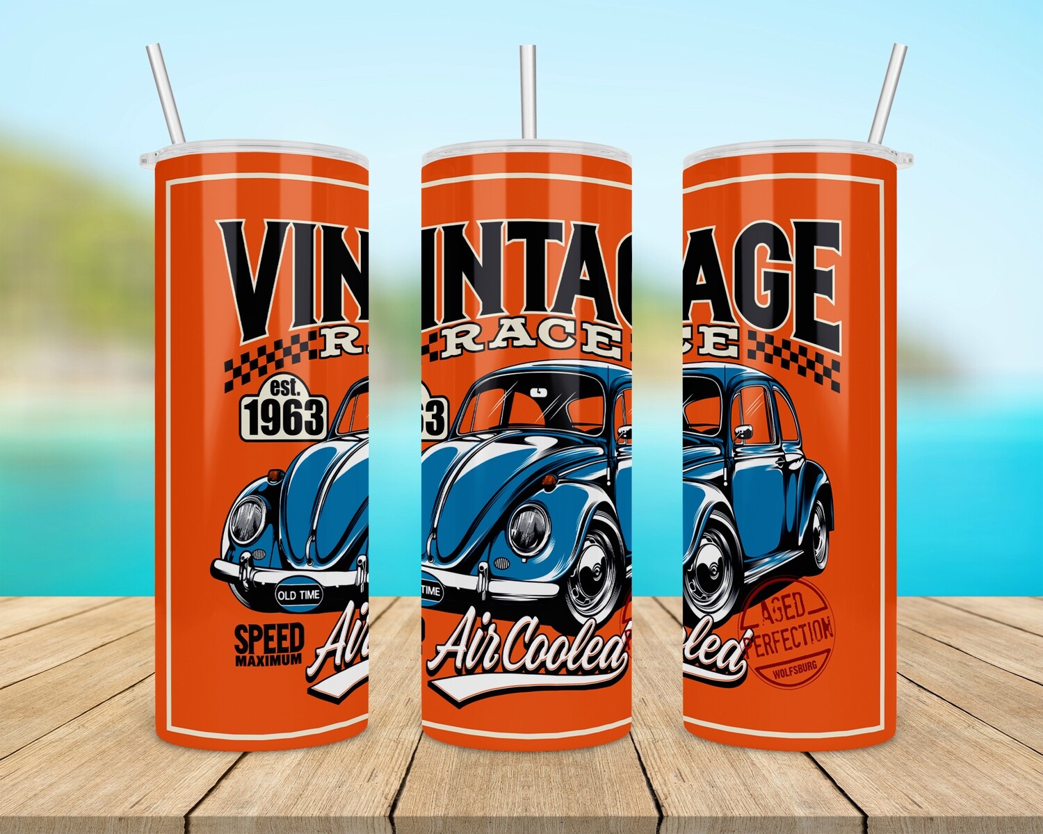 Vintage Race Tumbler