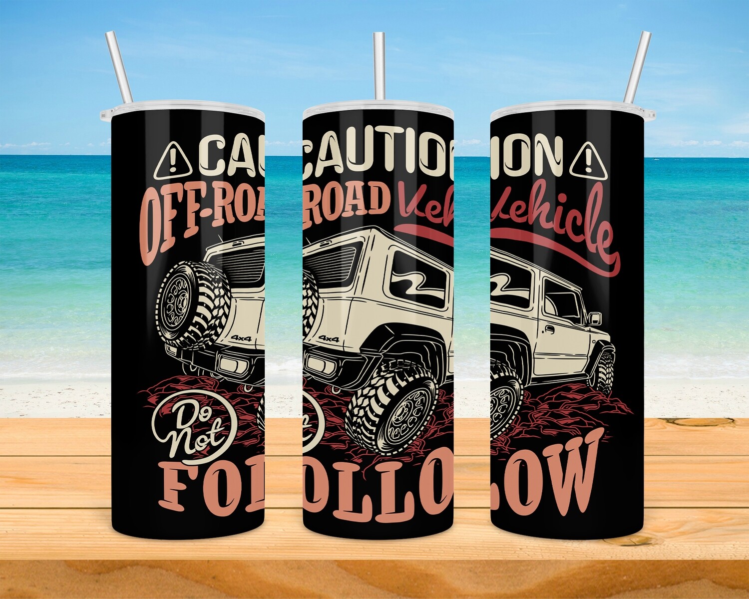 Off-Road Vehicle Do Not Follow Tumbler