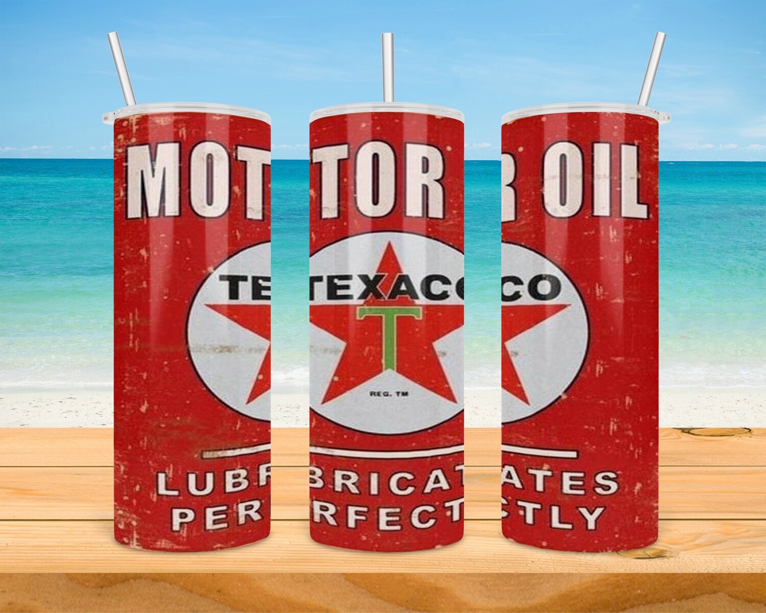 Texaco Motor Oil Tumbler