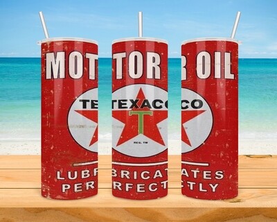 Texaco Motor Oil Tumbler