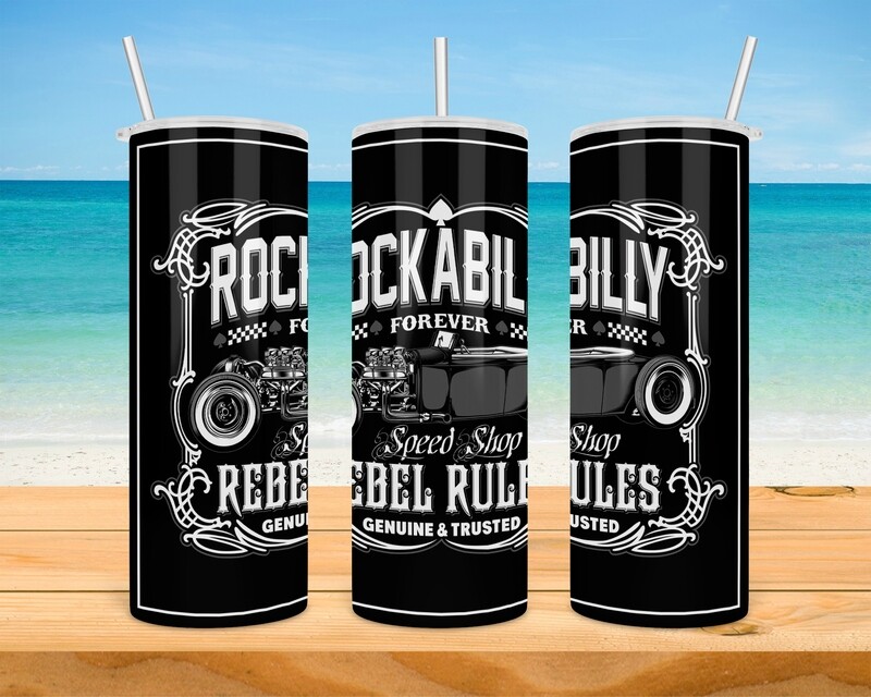 Rockabilly Speed Shop Tumbler