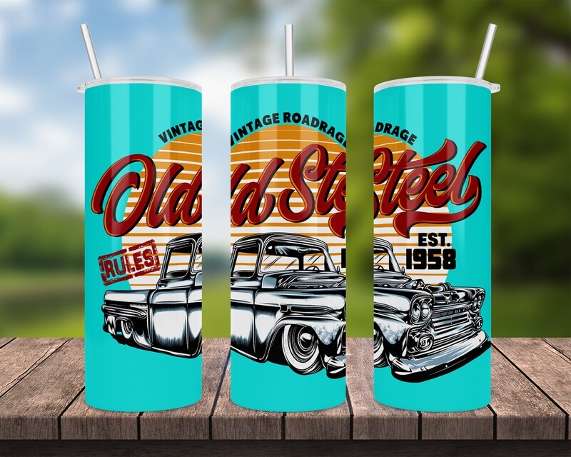 Old Steel Tumbler
