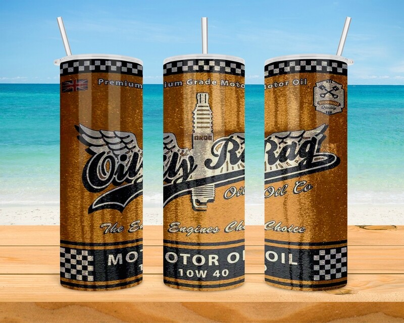 Oily Rag Motor Oil Tumbler