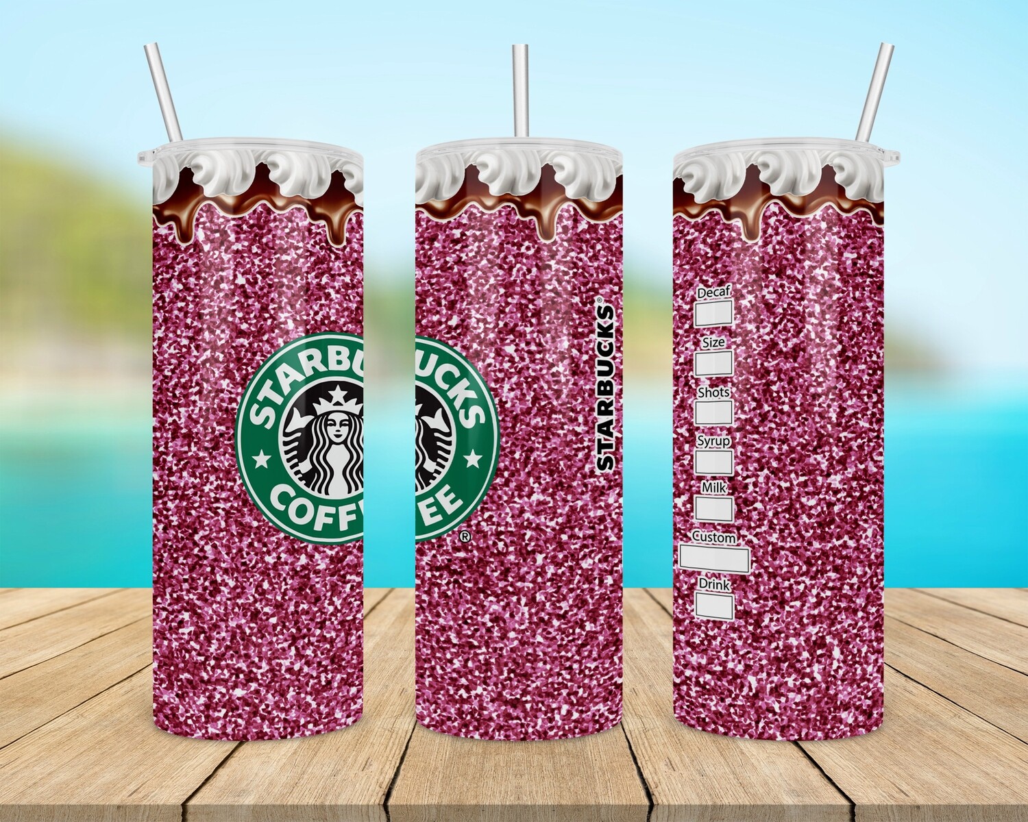 Starbucks glitter Pink Tumbler