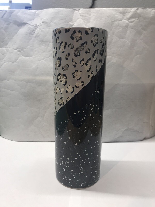 Cheetah Print Leopard Print Gold Tumbler