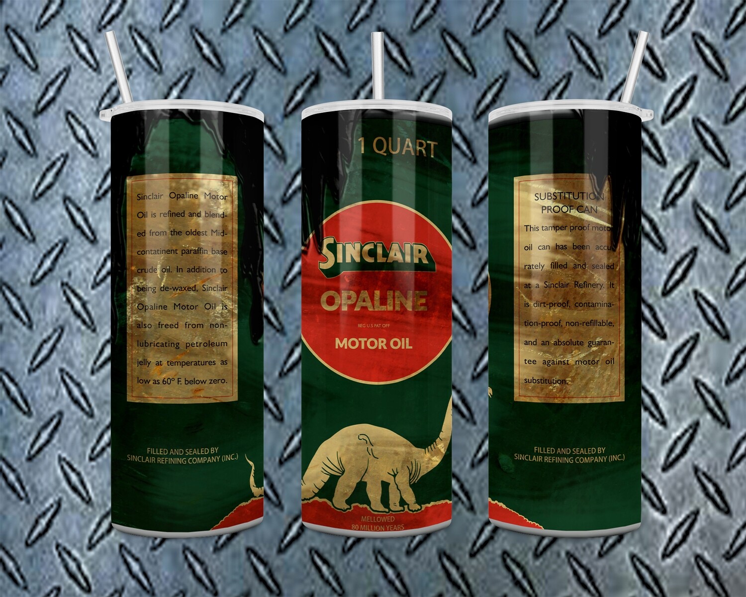 Sinclair Motor Oil Tumbler