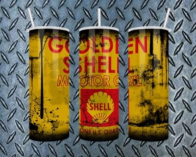 Shell Motor Oil Tumbler