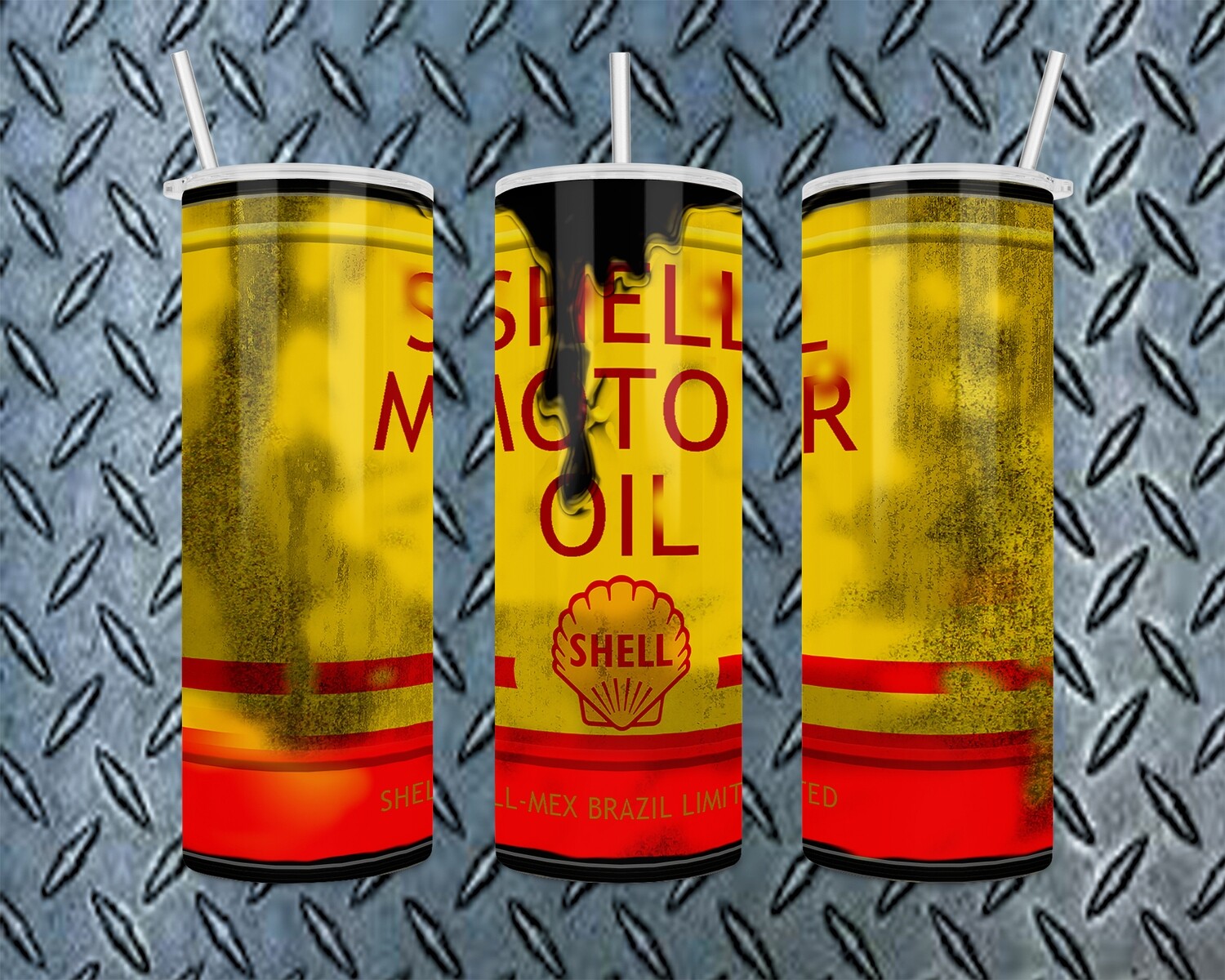Shell Motor Oil Tumbler
