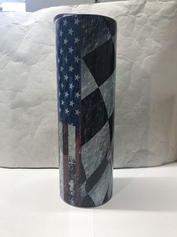American Checkered Flag Tumbler