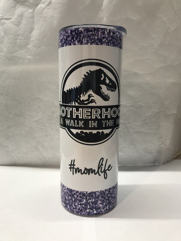 Jurassic Mom Purple Tumbler