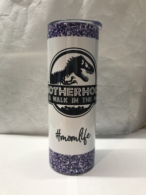 Jurassic Mom Purple Tumbler